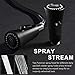 Kitchen Sink Faucet with Magnetic Docking Pull Down Sprayer Matte Black with Deck Plate Wasserrhythm