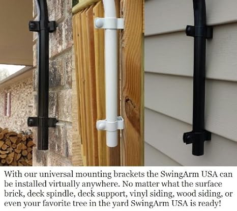 Original Extended Single Hook Swinging Plant Bird Feeder Arm 36