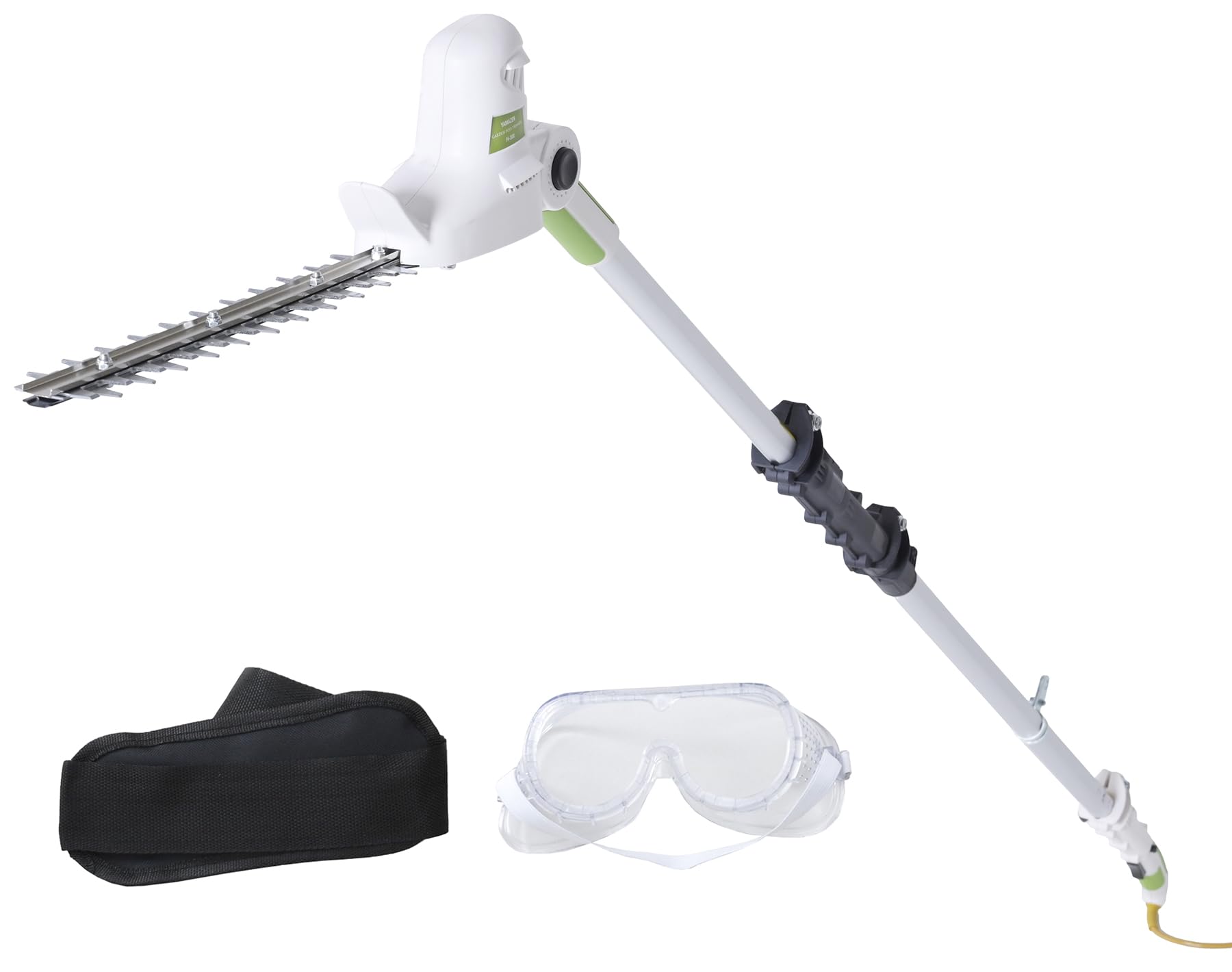 山善(YAMAZEN) 高枝ガーデンポールトリマー AC電源 着脱式伸縮延長ポール付 延長コード10m付き 高枝ばさみ ヘッジトリマー 高枝チェーンソー 剪定 枝切 竹切 剪定トリマー 枝切り 生垣 電動 ポールソー PH-3000商品画像