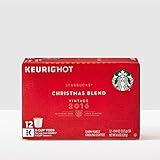 Starbucks Christmas Blend Vintage 2016 K-cups for Keurig Coffee Machines - 12 Count (Pack of 2)