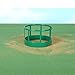 Little Buster Toys Hay Feeder - in Green, 1/16th scale, perfect for round hay bales