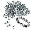 Shaddock-Fishing-Fishing-Gear-Swivels-Size-246810-Fishing-Rolling-Ball-Bearing-Swivels-with-SafetyNice-Snap-Fishing-Line-to-Hook-Clip-Snaps-Split-Rings-Connector-Swivel-Fishing-Tackle-Kit100-CopperSta