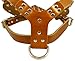 Brown Spiked Leather Dog Harness Large 26