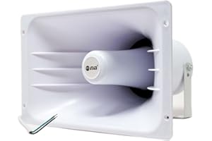 Nippon America TC-45 Power Horn 80 Watts PA Speaker, White 11" x 6.6"