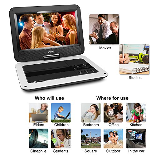 Купить UEME 10.1" Portable DVD Player CD Player with Car Headrest