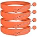 Ozera 4 Pack Egg Rings, Orange Non-Stick Metal Round Egg Cooking Rings