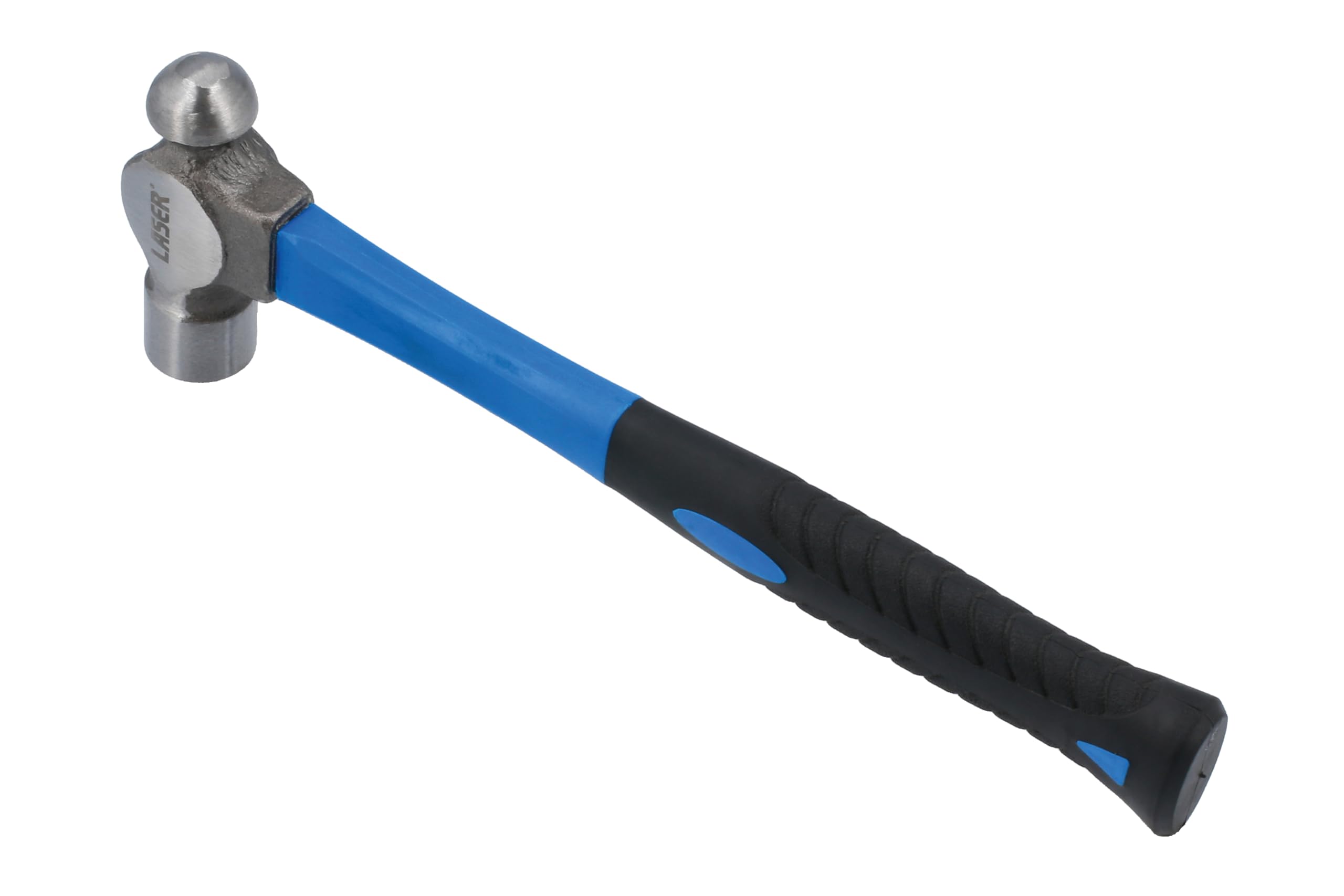 Laser 8605 Ball Pein Hammer 16oz, 65% fibreglass Shaft, 330mm Length, 16oz, Heat Treated 45 Carbon Steel