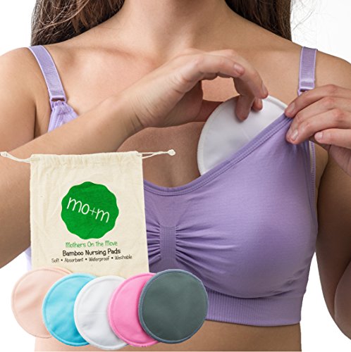 Washable nursing pads (ultra soft organic bamboo) - 10p…