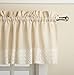 Lorraine Home Fashions Salem 60-inch x 12-inch Tailored Valance, French Vanilla