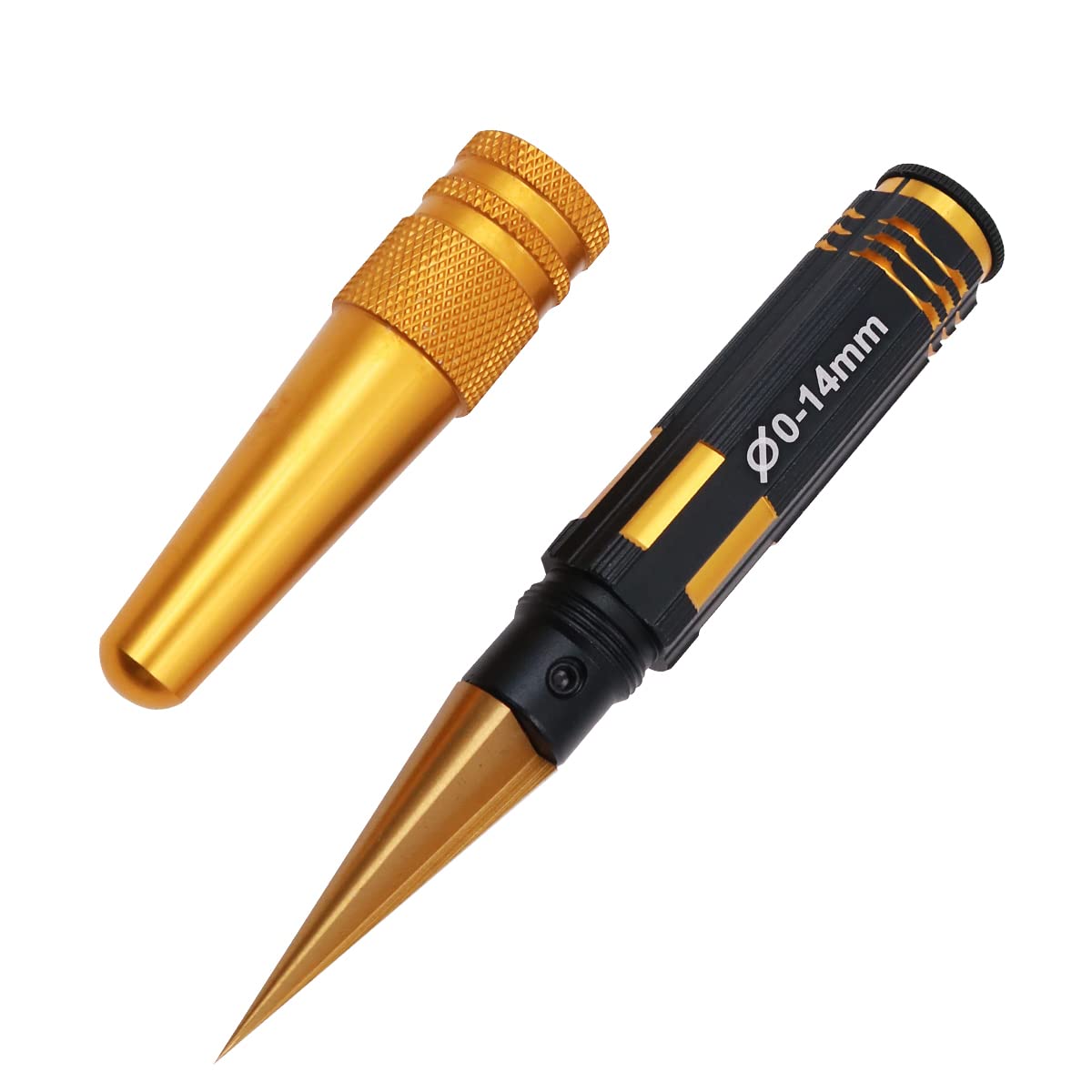 WANGCL Titanium Plated Rc Hole Puncher Car Body Shell Hole Opener Expanding Reamer 0-14mm with Scale for RC Car Crawler Monster Trucks