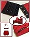LALAGEN Women's High Waist Halter Bandeau 2 Piece Plus Size Bikini Swimsuit red XXL