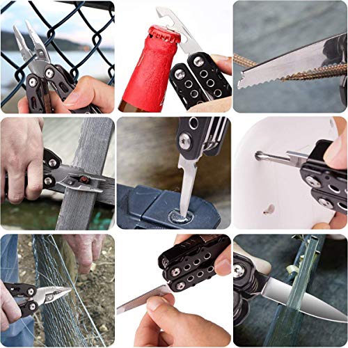 Kingmax Multitool Knife,Stainless Steel Multi tool with Safety Locking, Pliers, Knife, Bottle Opener, Screwdriver,Saw-Perfect for Outdoor, Survival, Camping, Fishing, Hiking,Emergency,Daily Use.