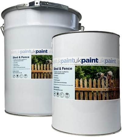 UK PAINT Shed Fence Paint 5L Anthracite Grey Exterior Acrylic Wood Protection