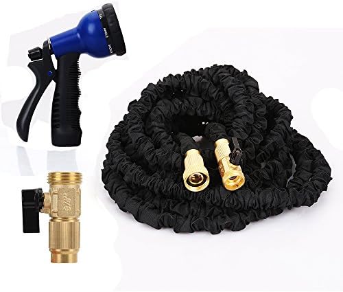 Flexible Garden Hose,Easeetop New Magic Expandable Water Hose,Strongest Durable TPS Brass Connector Hose With 8 Function Spray Nozzle … (75 Feet)