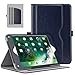 MoKo Case Fit 2018/2017 iPad 9.7 6th/5th Generation/iPad Air/iPad Air 2 Tablet - Slim Folding Stand Folio Cover Case with Document Card Slots, Multiple Viewing Angles, Indigo