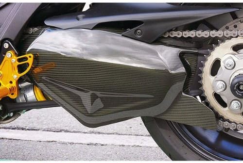 Sato Racing Ultra Lightweight Twill Weave Dry Carbon Fiber Swingarm Cover for Ducati Diavel (D-DLCB-SA-T)