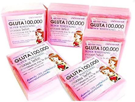 120 X Gluta 100000 Soap Super Whitening Glutathione Bleaching Lighten Dark Spot [Get Free Tomato Facial Mask ]