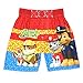 Paw Patrol Boy's Swim Trunks and Rash Guard Set (3T, Blue/Red)
