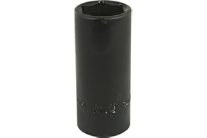 Gray Tools 15/16-Inch X 1/2-Inch Drive, 6 Point Deep Length, Black Impact Socket