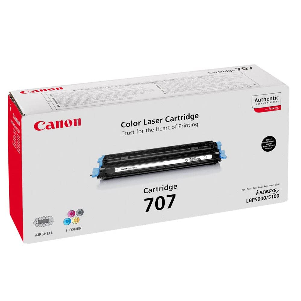 Canon i-SENSYS LBP-5000 LBP5000 707 CRG707BK CRG707 BK - laser toner cartridge - 1 x black