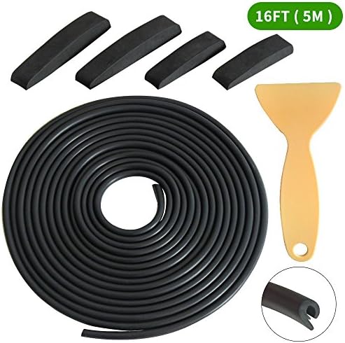 LEDAUT Car Door Edge Protector Durable Rubber Door Edge Guard Easy Install Self-Adhesive Car Protection fit for most Cars