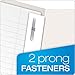Oxford Two-Pocket Folders w/Fasteners, White, Letter Size, 25 per Box (57704)