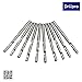 10Pcs CNC Router Bits, Drillpro 1/8” Single Flute End Mill Cutter for Wood, Nylon, Resin, ABS, Acrylic, PVC, MDF