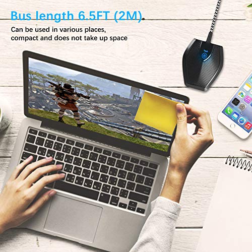 DISDIM USB Conference Microphone for Computer Desktop, 11.5FT Pickup