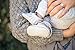 Freshly Picked - Soft Sole Leather Moccasins - Newborn Baby Girl Boy Shoes - Size 0 Platinum