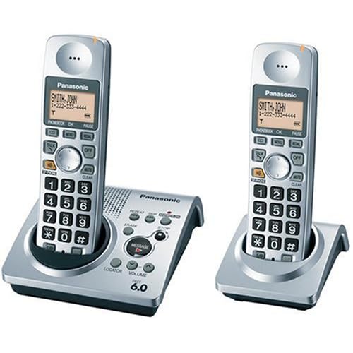 Panasonic DECT 6.0 Series Dual Handset Cordless Phone System with