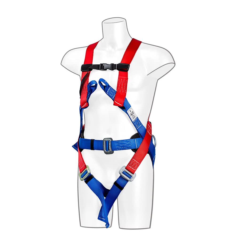 Portwest 3 Point Comfort Harness, Size: One Size, Colour: Red, FP17RER