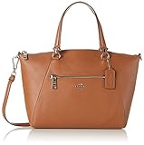 Coach Women's Prairie Satchel Bag, Silver, Saddle, OS