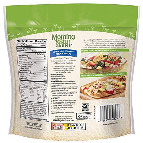 Morningstar Farms, Veggie Meal Starters, Chik'n Strips, Vegan, 10 oz - Thumbnail 5