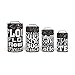 Subway Sign Food Safe Tin Canisters | Vintage Home Kitchen Decor | Air Tight Storage | Set of 4