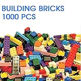 LP Toys 1000 Piece Building Blocks Toddlers - Includes 54 Roof Pieces - 2 Free 5