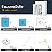 KOUSI Portable Closet Wardrobe Closets Clothes Wardrobe Bedroom Armoire Storage Organizer with Doors, Capacious & Sturdy, White, 6 Cubes+2 Hanging Sections
