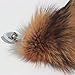 Fosrion Versatile Tail Stainless Steel Fox Tail: Sensual Anal Plug & Stylish Keychain (Medium Plug, Red)