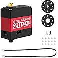 LX-224 Serial Bus Servo, 3 Connectors 20KG Large Torque Dual Ball Bearing Full Metal Servo Motor Equipped with Debug System for Robot DIY Making, 240 Degree Bus Servo