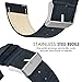 Gear S3 Watch Band, MoKo Premium Soft Genuine Leather Crocodile Pattern Replacement Strap for Samsung Gear S3 Frontier / S3 Classic / Moto 360 2nd Gen 46mm Smart Watch, Dark BLUE (NOT FIT S2 & Fit2)