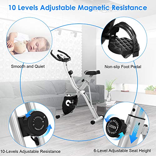 ancheer folding exercise bike reviews