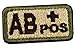 Horizon Tactical Blood Type Embroidered Shoulder Patches