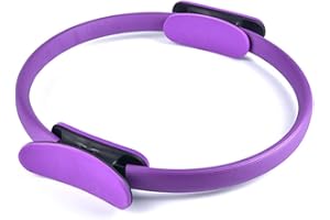KINGBOO Pilates Ring for Women,15inch Magic Fitness Circle Exercise Resistance Equipment for Toning Thighs Purple