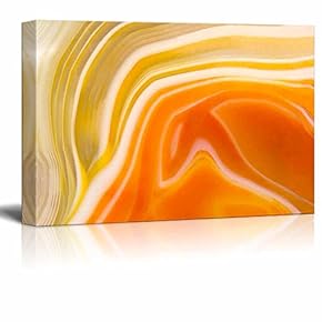 Canvas Wall Art - Abstract Agate Slice Pattern - Giclee Print Gallery Wrap Modern Home Art Ready to Hang - 12" x 18"