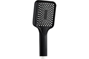 High Pressure Large Flow Shower Head Black 4 Modes Square Water Saving Spray Nozzle Rainfall Bathroom Accessories(Black A)