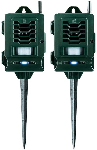 Pestbye Ultrasonic Smart Link Cat Repellent System Battery Powered Ground Stake