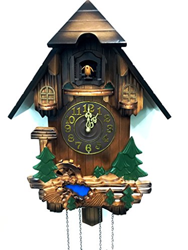 Rylai Vintage Wall Clock Handcrafted Wood Cuckoo Clock-N.DIM. 18x14.5 IN - Thumbnail 3