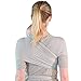Beechtree Baby Modal Baby Wrap | Baby Carrier | 50% More Breathable 2X Softer Than Cotton Carrier Wraps | Cool Light Stretchy Comfy Sling Wrap with Pocket | Unique Baby Gift | (Grey/Blue)