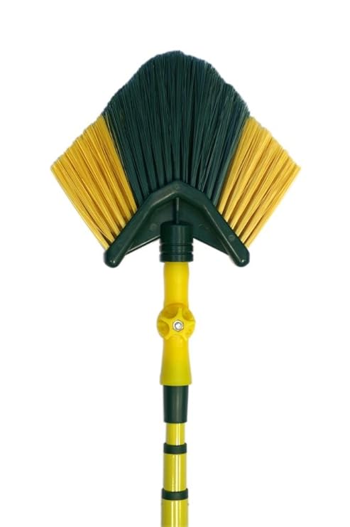 Neustanlo® Eckbesen mit Teleskopstiel ausziehbar mit Stiel 4,25 m