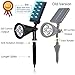 2-in-1 Adjustable Wall Landscape Solar Lights Outdoor Solar Spotlight with Automatic On/Off Sensor for Patio Lawn Garden