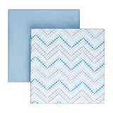 Tadpoles 2 Piece Microfiber Crib Fitted Sheets, Chevron